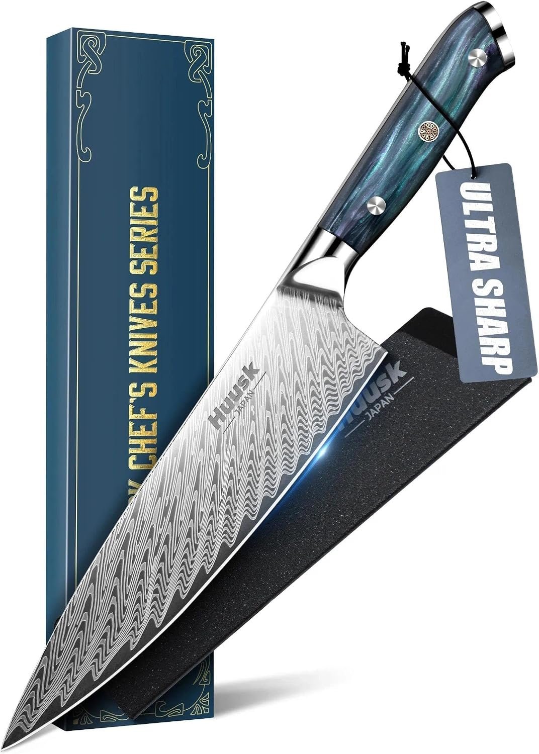 Ultra Sharp Kitchen Knife with Sheath